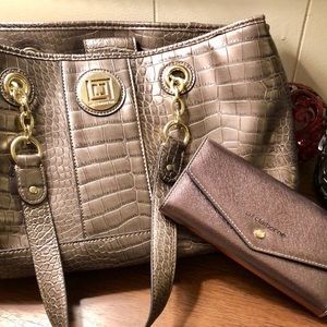 Pocketbook and matching wallet